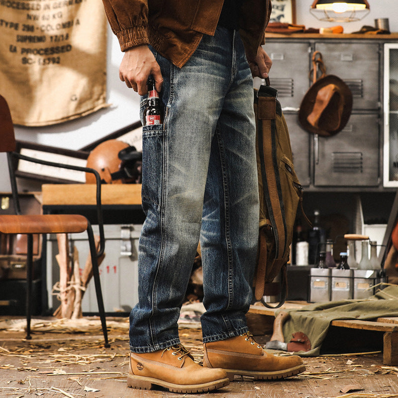 Men's Spring 2025 New Fashion Loose Wide-leg Casual Long Pants