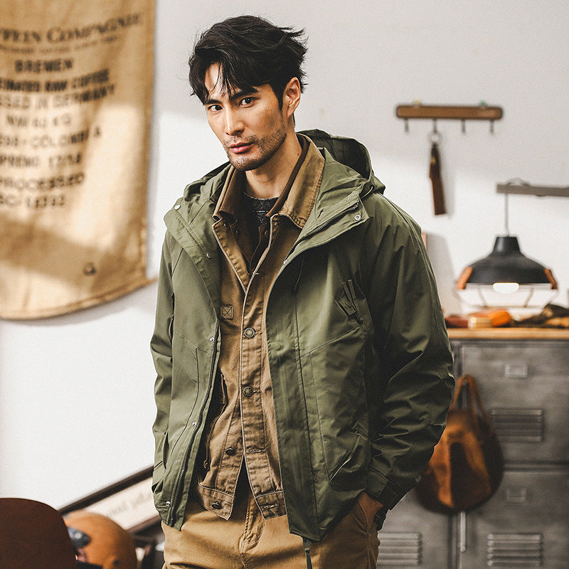 Outdoor mountain workwear jacket for men, spring and autumn jacket, functional cycling jacket for men, autumn