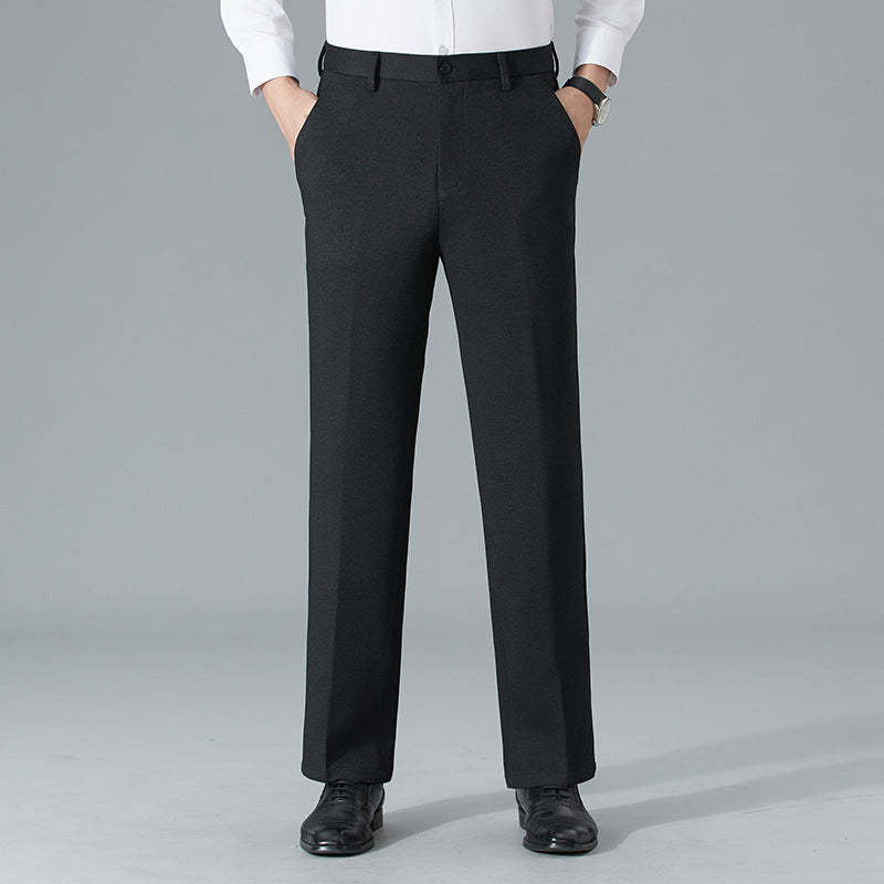 New straight trousers for autumn and winter, business casual stretch men's trousers