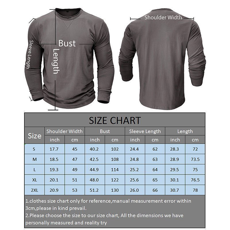 Men's long-sleeved t-shirts, men's henley shirts, Amazon color-blocked t-shirt tops