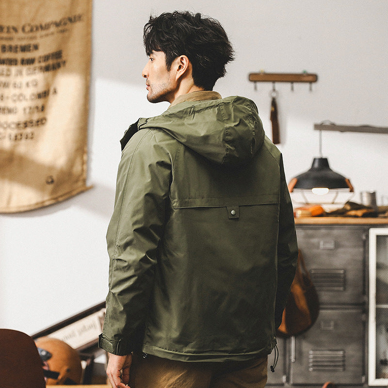 Outdoor mountain workwear jacket for men, spring and autumn jacket, functional cycling jacket for men, autumn