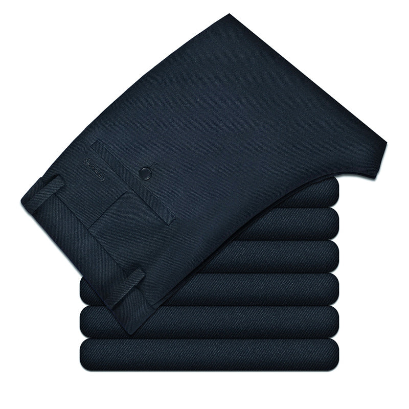 New straight trousers for autumn and winter, business casual stretch men's trousers