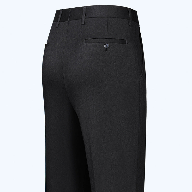 Men's stretch casual pants, no ironing, easy to care, business anti-wrinkle trousers, all-match straight trousers for men