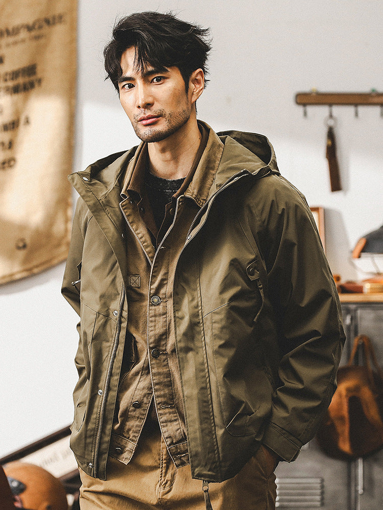 Outdoor mountain workwear jacket for men, spring and autumn jacket, functional cycling jacket for men, autumn