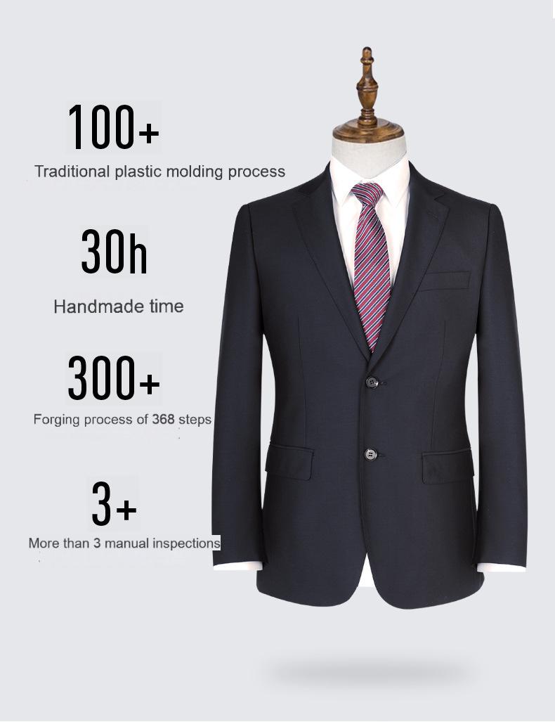 Men's suits, men's wedding groomsmen suits, 70% wool suits, men's corporate executive work clothes