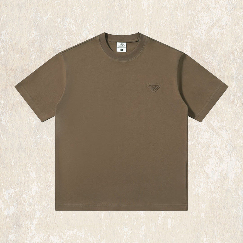 American heavyweight T-shirt men's summer short-sleeved 2025 new trendy brand loose tops men