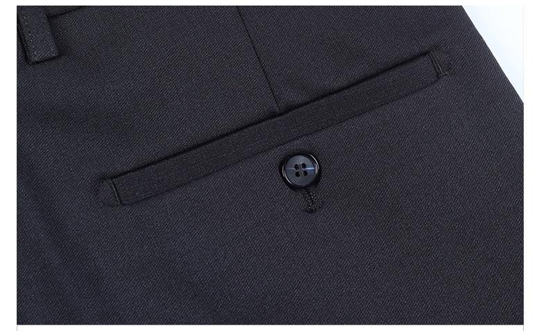 Autumn and winter wool trousers high-end elastic men's business casual mulberry silk drape suit trousers men