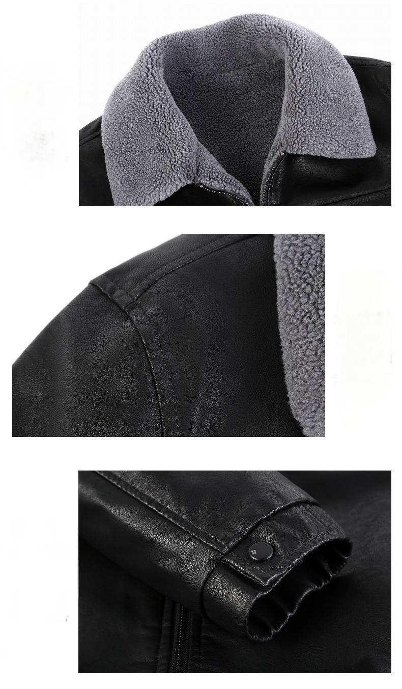 Winter thickened genuine leather jacket for men, high-end fur and fur integrated business handsome sheepskin warm jacket