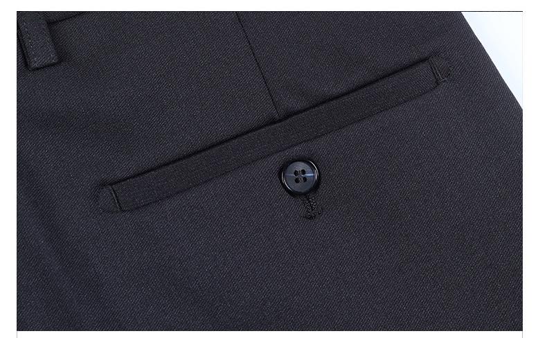 Autumn and winter wool trousers high-end elastic men's business casual mulberry silk drape suit trousers men