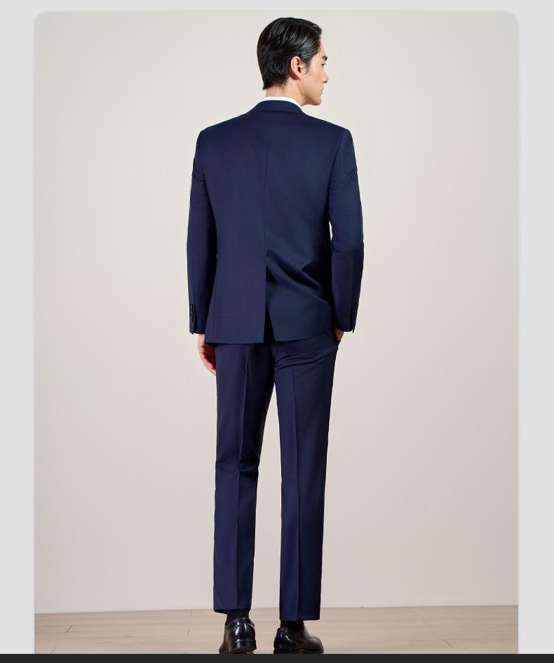 High-end professional suits for men, wool, machine washable groomsmen suits, wedding white-collar formal suits, men's suits for autumn, full set