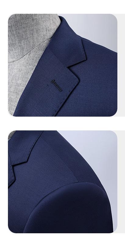 High-end professional suits for men, wool, machine washable groomsmen suits, wedding white-collar formal suits, men's suits for autumn, full set