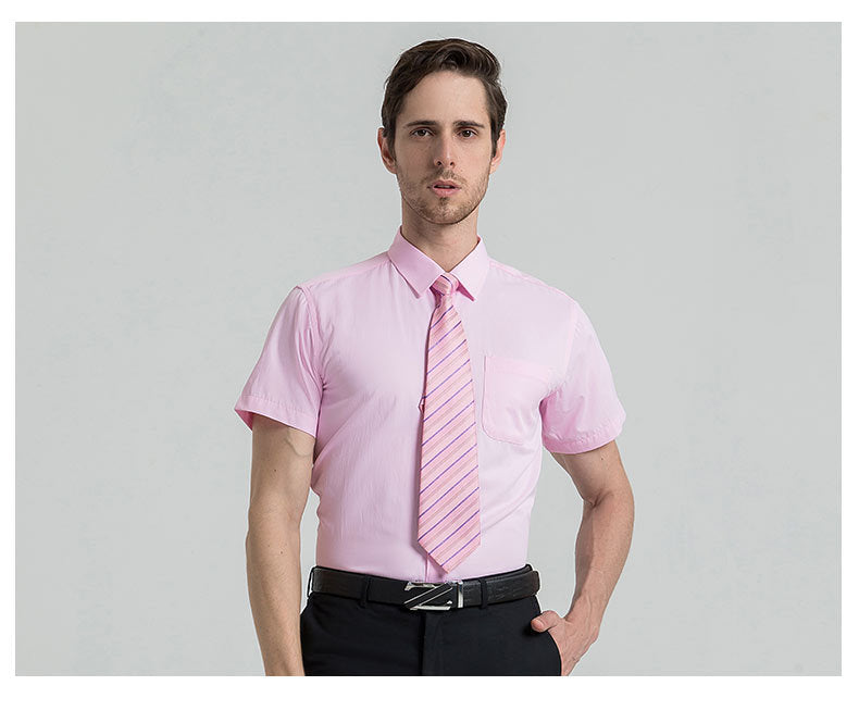 Business commuting men's summer top short sleeves