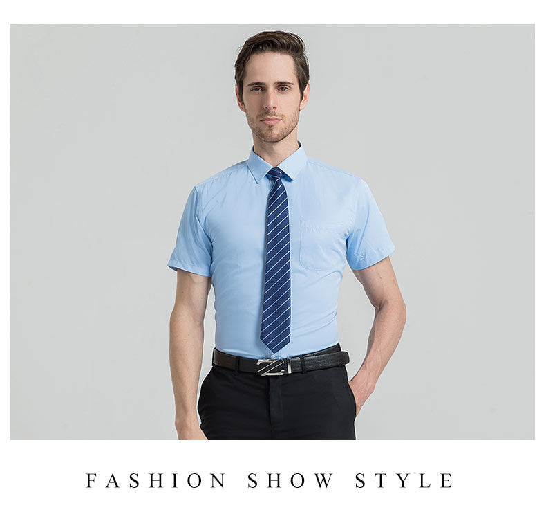 Business commuting men's summer top short sleeves