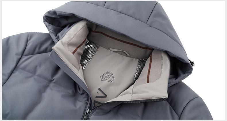 2024 Winter down jacket for men, lightweight and warm, white goose down, high-end men's fashion, casual, thick stand-up collar jacket