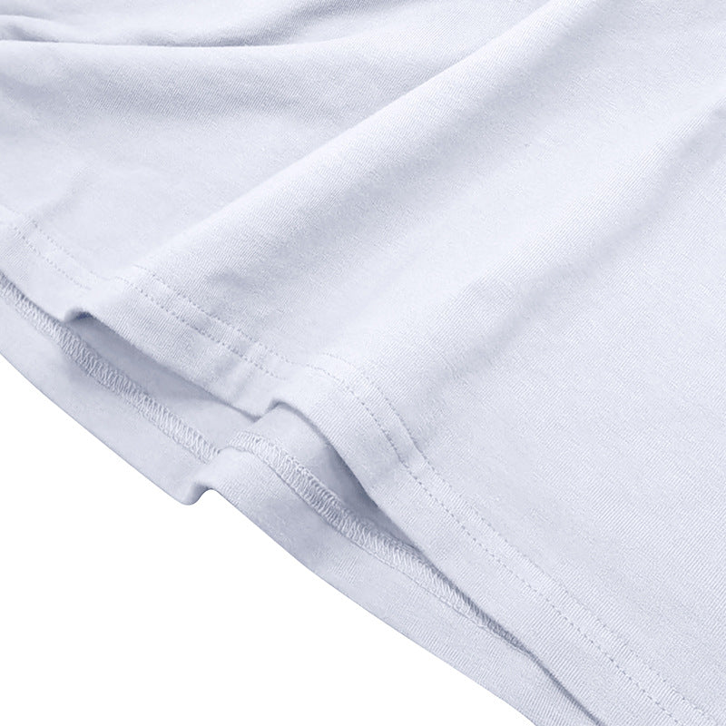 2025 new long-sleeved round neck T-shirt foreign trade men's cotton bottoming shirt