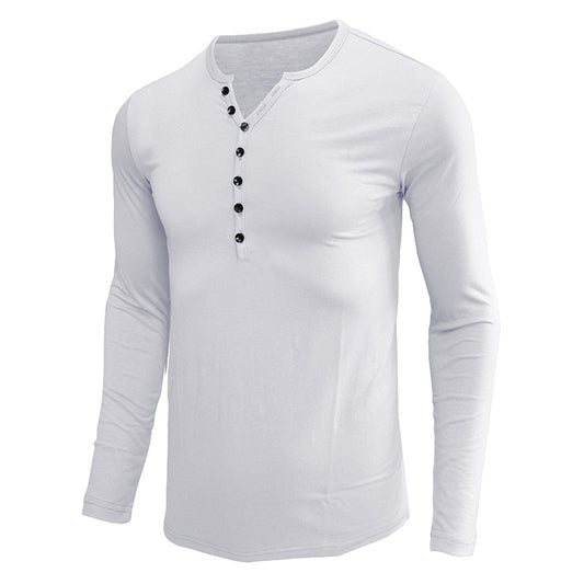 Men's T-shirts, long-sleeved men's bottoming shirts, new Henry shirts