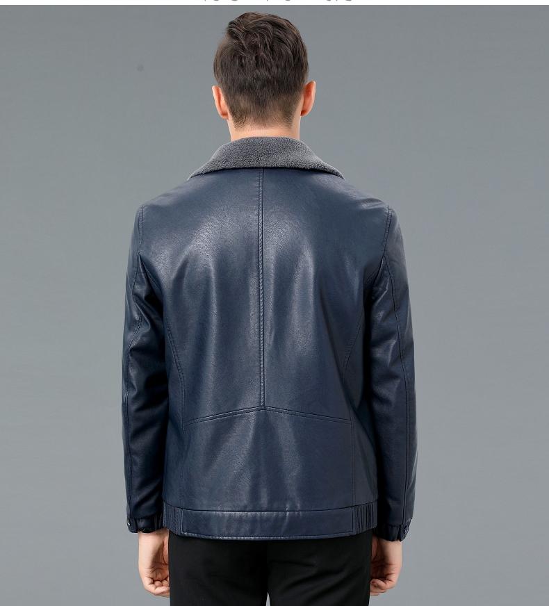 Winter thickened genuine leather jacket for men, high-end fur and fur integrated business handsome sheepskin warm jacket