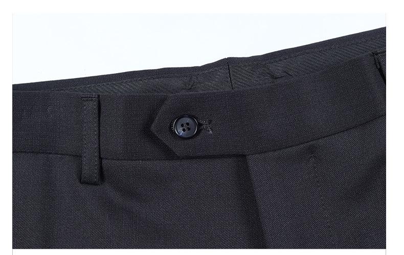 Autumn and winter wool trousers high-end elastic men's business casual mulberry silk drape suit trousers men