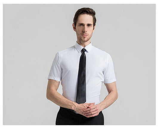 Business commuting men's summer top short sleeves
