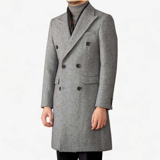 Winter double breated wool coat